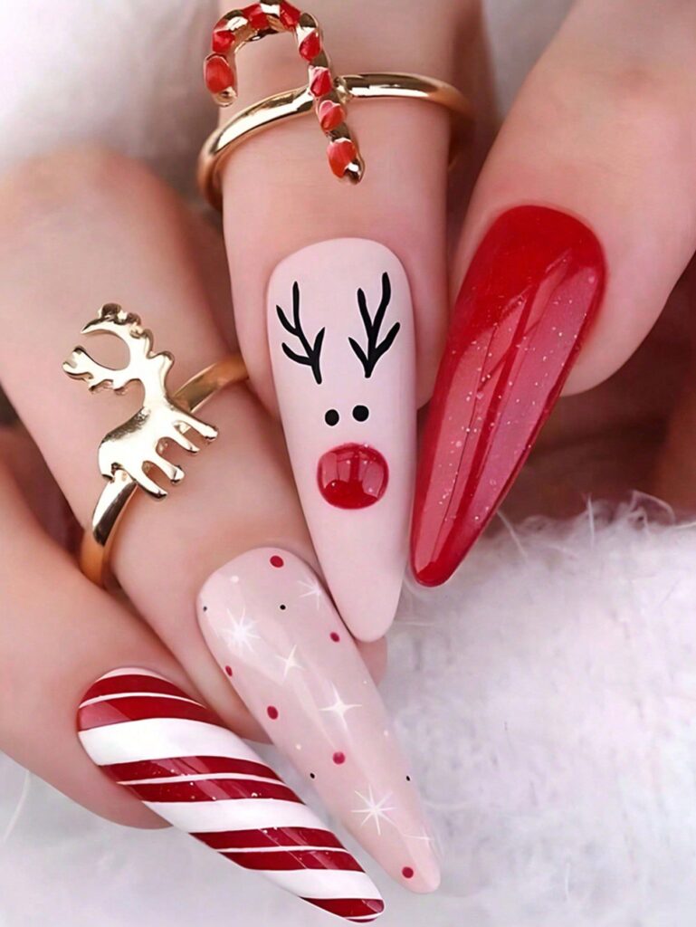 Red Christmas Nails