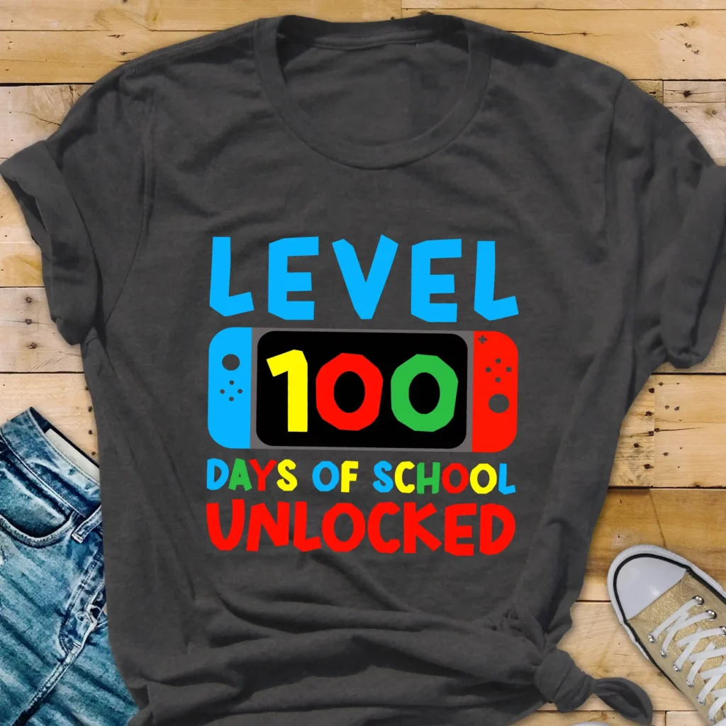 100 Days of School Shirt for Boys