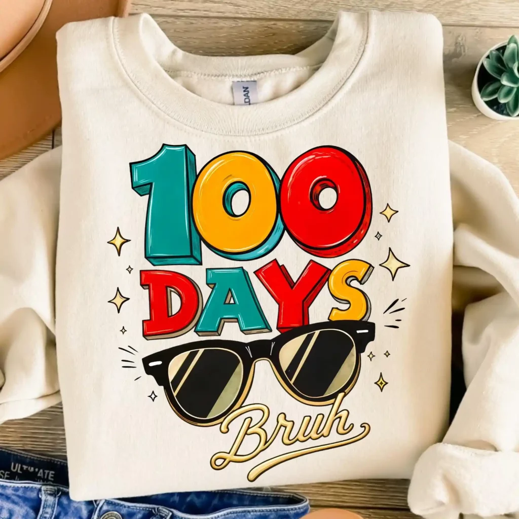 100 Days of School Shirt for Boys