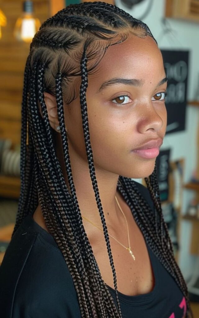 Simple Fulani Braids