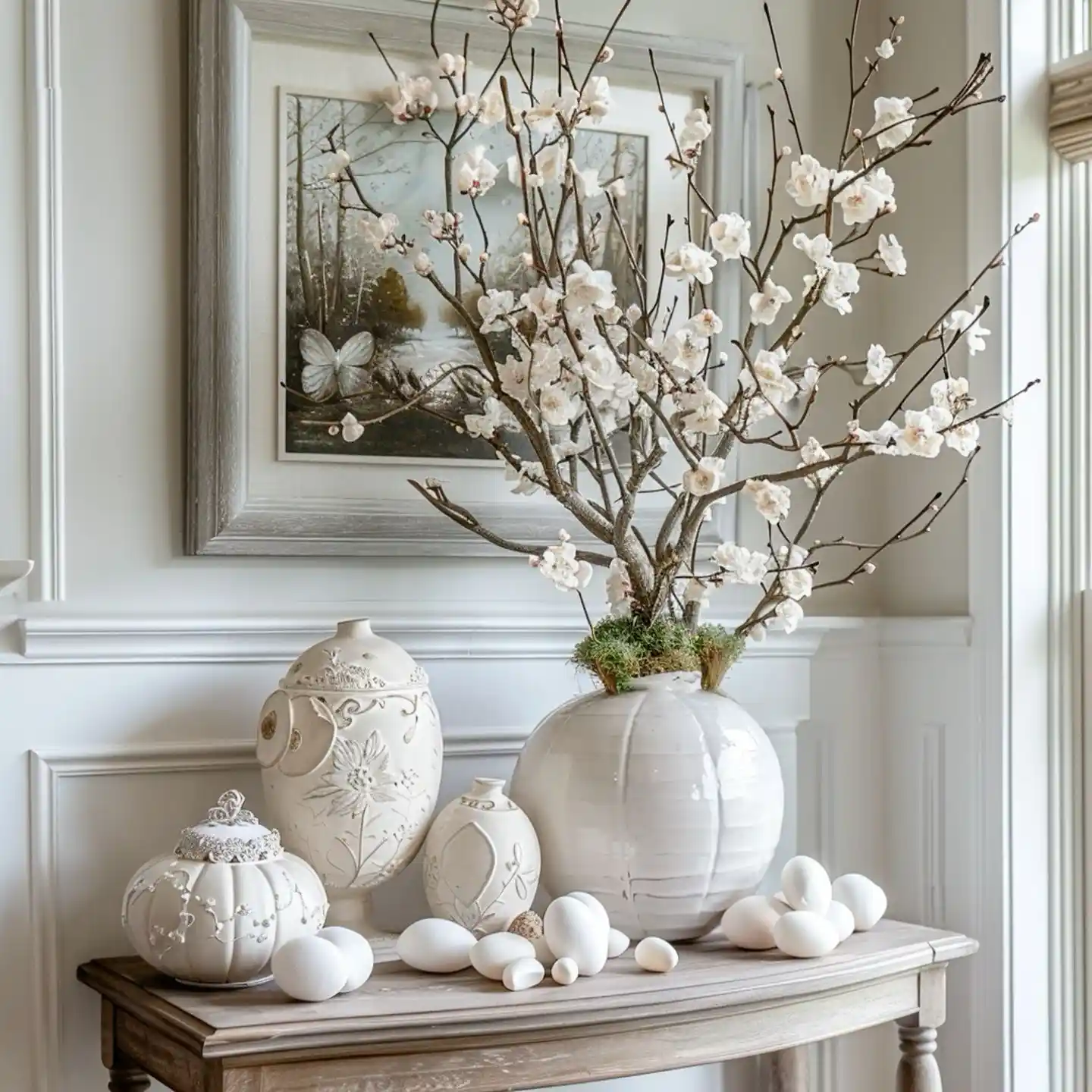 Easter Entryway Table Decor